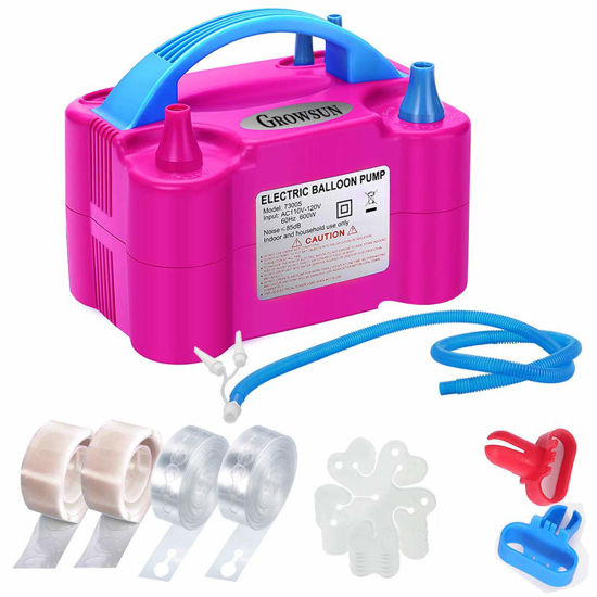 Picture of Growsun Balloon Pump Electric 110V 600W Balloon Garland Arch Kit Air Blower Inflator for Party Balloons Decoration Baby Shower Tape Strip Include