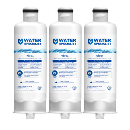 Picture of Waterspecialist DA97-17376B Replacement for Samsung HAF-QIN/EXP, HAF-QIN, RF28T5001SR, DA97-08006C, RS27T5200SR, RF28R7351SG, RF24R7201SR, RF27T5201SR, WS645A, Refrigerator Water Filter (Pack of 3)