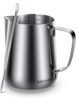 Picture of Milk Frothing Pitcher 350ml/600ml/900ml/1500ml (12oz/20oz/32oz/50oz) Steaming Pitchers Stainless Steel Milk/Coffee/Cappuccino/Latte Art Barista Steam Pitchers Milk Jug Cup with Art Pen,12oz
