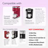 Picture of 4 Black Reusable K Cups for Keurig Coffee Makers - BPA Free Universal Fit Refillable Kcups Coffee Filters for 1.0 and 2.0 Keurig Brewers