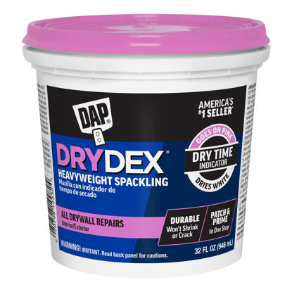 Picture of 1 qt Dap 12330 DryDex Interior/Exterior Spackling, White