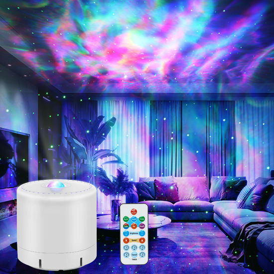 Picture of HERHOTER Galaxy Projector,Star Projector with Timer and Remote Control for Adults Bedroom Decoration, Valentine's Day, Party, Birthday,Star Night Light
