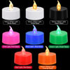 Picture of KOABY 12/24/50/100/200/400 Pack Battery Operated Tea Lights Candles, Last 200H+, Flickering Flameless LED Lights, for Decoration(12 Pack, Warm White)