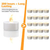 Picture of KOABY 12/24/50/100/200/400 Pack Battery Operated Tea Lights Candles, Last 200H+, Flickering Flameless LED Lights, for Decoration(12 Pack, Warm White)
