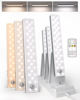 Picture of EZVALO 62LED Under Cabinet Lighting with Charging Station 6 Pack, 2000mAh Rechargeable Battery Operated Motion Sensor Light, 3 Color Temps, Dimmable Wireless Closet Lights w/Remote for Kitchen, Pantry