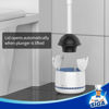 Picture of MR.SIGA Toilet Plunger with Holder, Heavy Duty Toilet Plunger and Holder Combo for Bathroom Cleaning, White
