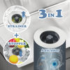 Picture of 3 in 1 Kitchen Sink Drain Strainer & Stopper Kit, SUS304 Stainless Steel Pop-up Kitchen Drain Stopper with Strainer Basket, Fast Drainage Kitchen Sink Plug for Standard 3-1/2 Inch Drain