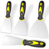 Picture of Putty Knife, 4Pcs Spackle Knife Set (2, 3, 4, 5 in), Stainless Steel Paint Scraper, Taping Knife Tool for Repairing Drywall, Removing Wallpaper, Applying Putty, Plaster, Cement, Adhesive