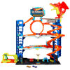 Picture of Hot Wheels City Ultimate Garage Track Set with 2 Die-Cast Toy Cars & Car-Eating Dragon, Stores 50+ Vehicles, 4 Levels