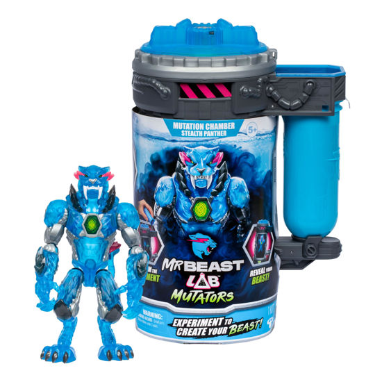 Picture of MrBeast Lab Mutators, Mutate The Ultimate Beast Mutators. Perform The Experiment, Release a MrBeast Stealth Panther Action Figure. 3 to Collect!