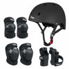 Picture of JBM Adult & Kid Skating Protective Gear Set for Beginner to Advanced, Skateboard Helmet Knee and Elbow Pads with Wrist Guards for Inline Roller Skating, Scooter, Skateboarding
