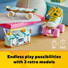 Picture of LEGO Creator 3 in 1 Retro Roller Skate Building Kit, Transforms from Roller Skate Toy to Mini Skateboard to Boom Box Radio, Birthday Gift for Skaters, Cool Toy for Boys and Girls Ages 8 and Up, 31148