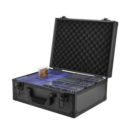 Picture of HZGXQN Toploader Storage Box for 3" x 4" 35pt Rigid Card, Top Loader Card Storage Hard Case, Sports Card Storage Boxes for Trading Cards, Top Loaders Card Holder (Holds 600+ Toploaders) (XL)