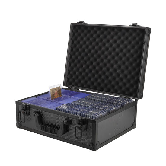 Picture of HZGXQN Toploader Storage Box for 3" x 4" 35pt Rigid Card, Top Loader Card Storage Hard Case, Sports Card Storage Boxes for Trading Cards, Top Loaders Card Holder (Holds 600+ Toploaders) (XL)
