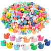 Picture of Rachan130 Pcs Mini Ducks Bulk Resin Duck Figurines for Miniature Landscape Garden Aquarium Potted Accessories Home Prank Game Dollhouse Decor Office Decompression