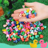 Picture of Rachan130 Pcs Mini Ducks Bulk Resin Duck Figurines for Miniature Landscape Garden Aquarium Potted Accessories Home Prank Game Dollhouse Decor Office Decompression