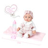 Picture of Enjoyin 12'' Baby Doll in Gift Box with Pink Cloths, Pacifier, 13''x13'' Microfabric Blanket, and Feeding Bottle. Gift Idea for Ages 3+