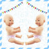 Picture of DC-BEAUTIFUL 4 Pack Baby Diapers Doll Underwear for 14-18 Inch Baby Dolls, Suitable for Infant Dolls Baby Girls