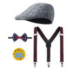 Picture of Z-Shop Old Man Costume for Kids 100 Days of School Costume Grandpa Outfit Vest and Pants for Boy A,8