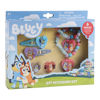 Picture of Luv Her Bluey Girls BFF 6 Piece Toy Jewelry Box Set with 2 Rings, 2 Bead Bracelets and Snap Hair Clips Ages 3+