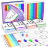Picture of Math Games for Kids - Math Pop It with Flash Cards for Kids Ages 4-8 - Fun Math Practice with Addition, Subtraction, Multiplication & Division - Ideal for Math Learning and Skill Building.