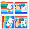 Picture of Math Games for Kids - Math Pop It with Flash Cards for Kids Ages 4-8 - Fun Math Practice with Addition, Subtraction, Multiplication & Division - Ideal for Math Learning and Skill Building.