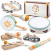 Picture of Toddlers Musical Instruments-Baby Montessori Wooden Musical Toys for Toddlers 1-3 Year Old,Kids Percussion Instruments Toy for 1 Year Boy&Girls,Christmas Birthday Gift for 1-3-5+ Year Old