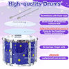 Picture of Upgraded Kids Drum Set for Toddlers 1-3, Kids Jazz Drum Ages 3-5, Star Light up Musical Instrument Toys for Boys Girls 2-5 4-6 5-7 ( All Plastic)