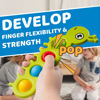 Picture of LiKee Fidget Popper Sensory Baby Toys for 10+ Months, Montessori Busy Toy for 1 2 3 Year Old Toddlers Push and Popping Bubbles Fine Motor Skill, Travel Toys for Kids Ages 1-3 Stress Relief (2 Pieces)
