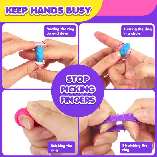 GetUSCart- Fidget Toys Kids Sensory Rings: Fidget Ring Sensory Toys for ...