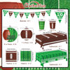 Picture of Football Party Supplies Kit Serve 24,Includes Dinner Plates, Dessert Plates, Napkins, Cups,Banner and Touchdown Tablecloth for Football Birthday Party Football Game Day Tailgate Party Decorations