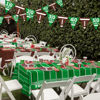 Picture of Football Party Supplies Kit Serve 24,Includes Dinner Plates, Dessert Plates, Napkins, Cups,Banner and Touchdown Tablecloth for Football Birthday Party Football Game Day Tailgate Party Decorations