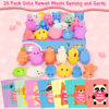 Picture of Valentines Cards for Kids Classroom - 28 Packs Cute Mochi Squishies Toys with Cards, Valentine Party Favors Toys for Boys & Girls, Kids Exchange Cards for School Classroom, Ideal Valentine Gifts