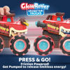 Picture of JOYIN 3 Pack Monster Truck Toy - Motion Activated Light-Up Cars for Toddlers - Monster Treads Lightning Wheels - Baby Toy Present - Press & Go Cars for Boys Girls