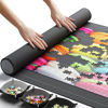 Picture of The Original Newverest Jigsaw Puzzle Mat Roll Up, Saver Pad 46” x 26” Portable Keeper Up to 1500 pieces with Non-Slip Rubber Bottom & Smooth Top + 3 Puzzle Sorting Trays & Travel-Friendly Storage Bag