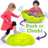 Picture of Simplay3 Two Sided Rock Around Wobble Disk and Climbing Dome for Toddlers and Kids - Rocking and Climbing - Indoor/Outdoor - Green, Made in USA