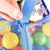 Picture of 200 Count Plastic Balls for Ball Pit, Phthalate and BPA Free, Crush Proof Play Balls for Ball Pit, Pit Balls in Assorted Colors in Reusable and Durable Mesh Storage Bag with Zipper
