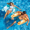 Picture of Intex 58859EP Sit 'N Float Inflatable Pool Float: Pool Lounge with Built-in Cup Holders - Heavy-Duty Handles - 220lb Weight Capacity - 58" x 39" - Colors May Vary