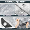 Picture of TICONN Heavy Duty Tarp Cover, Extra Thick Tarps Waterproof Tear and Rip Proof UV Resistant Tarpaulin with Reinforced Grommets and Edges (5.5 Mil, 6'x8')