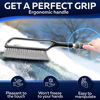 Picture of 27" Snow Brush & Ice Scrapers for Car Windshield with Foam Grip for Cars, SUV, Trucks - Detachable Сar Scraper - No Scratch - Heavy Duty Handle, Snow Broom, Remover, Easy Scraper, Gray