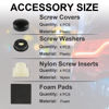 Picture of LivTee Rustproof License Plate Screws for Securing License Plates Frames and Covers on Cars and Trucks, 4 Sets Premium Stainless Steel Self Tapping Mounting Bolts (Black Zinc Plated)