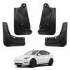 Picture of BASENOR 2025 Upgraded Tesla Model Y Mud Flaps Splash Guards Vehicle Sediment Protection No Drilling No Tape Mudflaps Tire Protector Mudflaps All Weather Tesla Exterior Accessories (Set of 4)