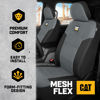 Picture of Cat MeshFlex Automotive Seat Covers for Cars Trucks and SUVs - Gray Car Seat Covers for Front Seats, Truck Seat Protectors with Comfortable Mesh Back, Set of 2