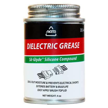 Picture of AGS Automotive Solutions Brush Top Can Dielectric Silicone Grease Compound for All Electrical Components and Connectors, 4oz, Percise and Easy Application