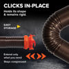Picture of Camco RhinoFLEX 15-Ft Camper/RV Sewer Hose Kit - Features Clear Elbow Fitting w/Removable 4-in-1 Adapter - Connects to 3” Slip or 3”/3.5”/4” NPT Threaded Sewer Connection (39770)