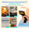 Picture of Etekcity Infrared Thermometer Laser Temperature Gun 774, Meat Food Candy Oven Thermometer for Griddle Accessories, Heat Gun for Cooking Refrigerator Tools, Yellow, -58°F to 842°F