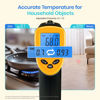 Picture of Etekcity Infrared Thermometer Laser Temperature Gun 774, Meat Food Candy Oven Thermometer for Griddle Accessories, Heat Gun for Cooking Refrigerator Tools, Yellow, -58°F to 842°F