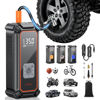 Picture of OlarHike Cordless Tire Inflator Portable Air Compressor-Dual Mode Inflation, 5400mAh Auto Air Pump for Car Tires, Bicycle, Bike, Motorcycle, Smart Electric Pump with LED Light & Digital Pressure Gauge