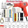 Picture of Upgraded 220W Plastic Welder, 2 in 1 Plastic Welding Kit Plastic Repair Welder Kit 1000PCS Hot Stapler Soldering Gun with 100PCS Plastic Welding Rods Car Bumper Repair Kit for Most Plastic Repair