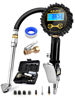 Picture of AZUNO Digital Tire Inflator with Pressure Gauge, 200 PSI, Heavy Duty Air Compressor Accessories, with Rubber Hose Lock on Air Chuck and Quick Connect Coupler, Comes with a Portable Carrying Box